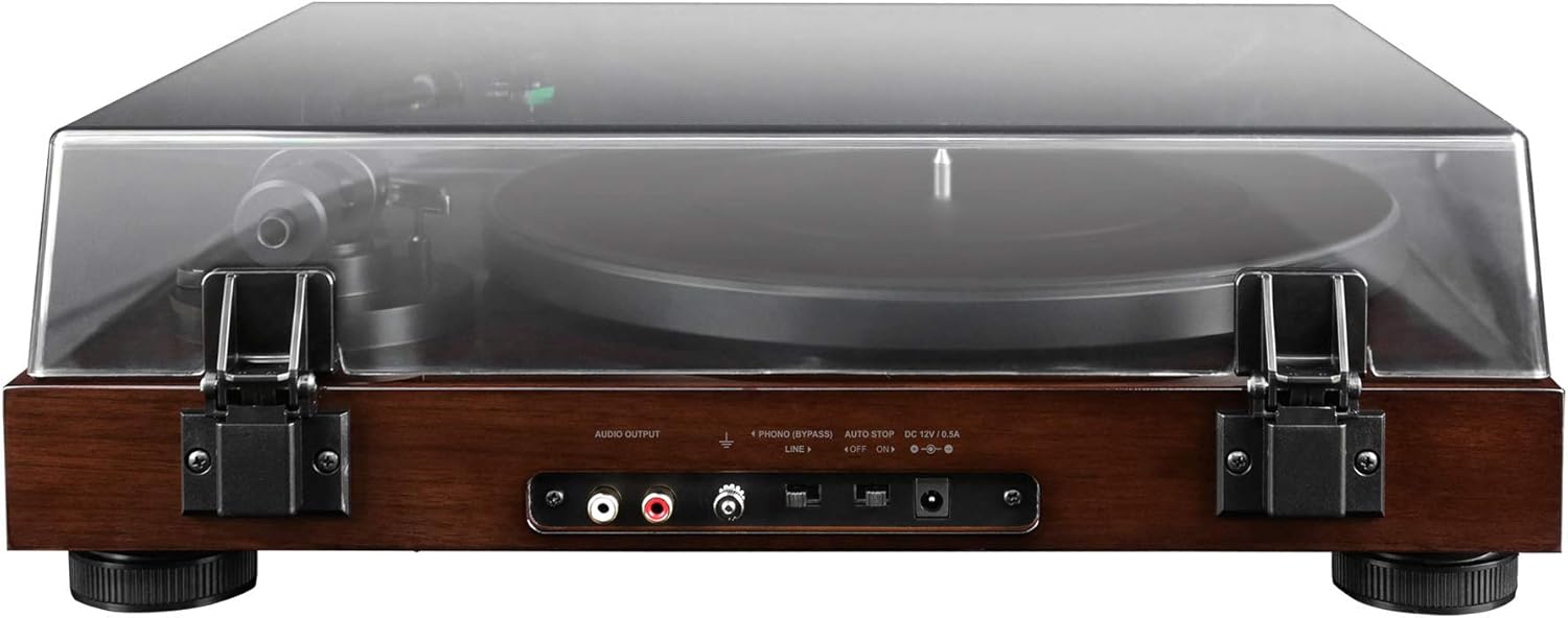 Fluance RT81 Elite High Fidelity Vinyl Turntable Record Player with Audio Technica AT95E Cartridge  Belt Drive  Built-in Preamp  Adjustable Counterweight  High Mass MDF Wood Plinth - Walnut