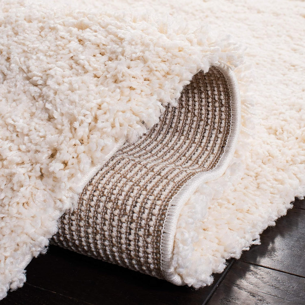 SAFAVIEH California Shag Collection Area Rug - 8' x 10', Ivory, Non-Shedding & Easy to Clean, Ultra Plush Thick Pile, Ideal for Living Room, Bedroom, Dining Space (SG151-1212)
