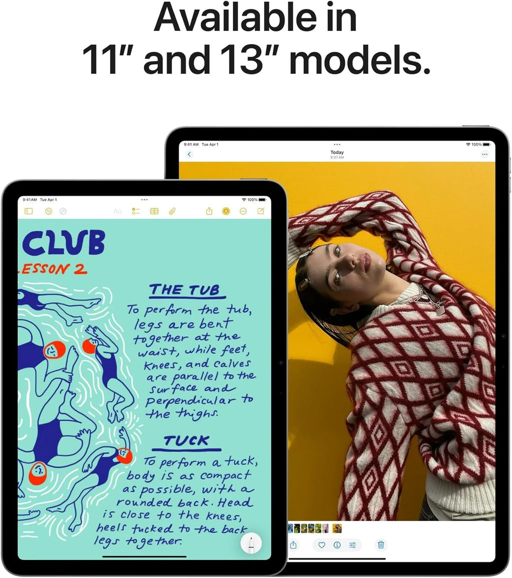 2025 Apple iPad Air with Apple M3 Chip (13-inch  Wi-Fi + Cellular  256GB) - Starlight (Renewed Premium)