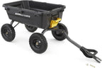 Gorilla Carts 7GCG-NF Heavy-Duty Poly Dump Garden Cart with No-Flat Tires  7 Cubic Feet  1200-Pound Capacity  Black  Amazon Exclusive