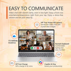 HP 15.6" Laptop – Complete Productivity Solution  Windows 11 with Microsoft Office  Intel 4 Core N100  8GB RAM  640GB Storage (128GB UFS + 512GB SD Card)  Copilot AI  Lightweight – Silver