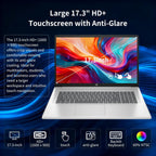 HP 17 inch Touchscreen Laptop Computer  32GB RAM  1TB SSD  17.3" HD+ Touch  Intel 10 Core i7 1355U  Backlit Keyboard  Copilot AI  Wi-Fi 6  Windows 11 Pro  Long Battery Life  Laptop for Business