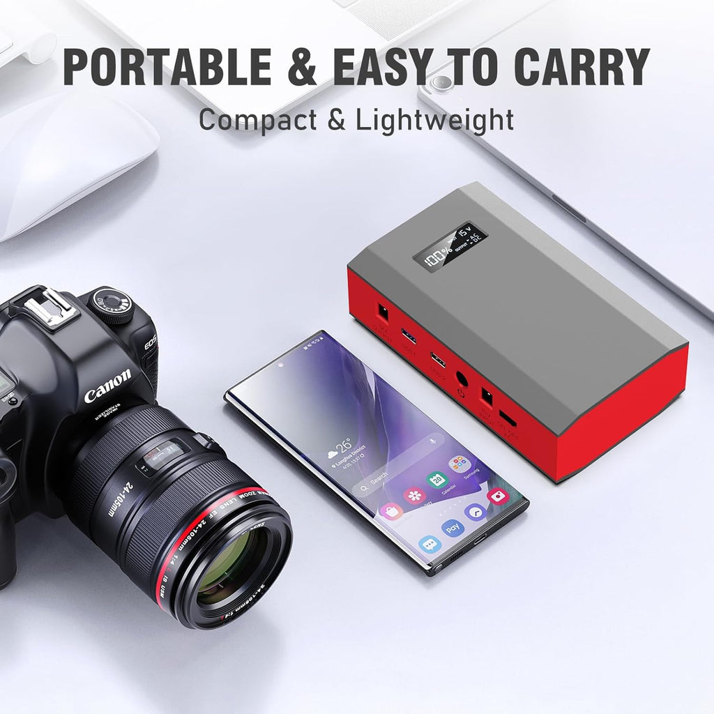 Portable Solar Generator 300W Power Station with Foldable 60W Solar Panel  Portable Power Bank 65W with DC AC Outlet 110V for Laptop Smart Device Home RV Outdoor Hiking Camping Adventure