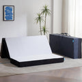 Odorless Foldable Mattress Queen Size 80" x 60" x 6", 6 Inch Folding Foam Mattress with Storage Bag, Fiberglass Free Trifold Memory Foam Mattress for RV, Guest Bed