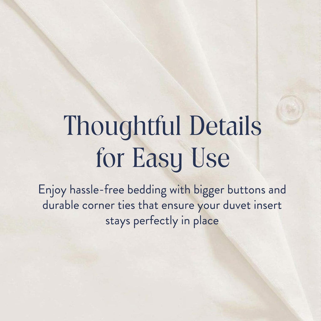 Brooklinen Luxury Sateen Duvet Cover Set - 100% Cotton, Full/Queen Size in Cream - Includes 1 Duvet Cover and 2 Standard Pillowcases - Best Full/Queen Duvet Covers