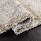 SAFAVIEH Hudson Shag Collection Area Rug - 9' x 12', Multi Ivory & Beige, Modern Trellis Design, Non-Shedding & Easy Care, 2-inch Thick Ideal for High Traffic Areas in Living Room, Bedroom (SGH281H)