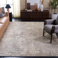 SAFAVIEH Madison Collection X-Large Area Rug - 12' x 15', Grey & Beige, Modern Abstract Design, Non-Shedding & Easy Care, Ideal for High Traffic Areas in Living Room, Bedroom (MAD471G)