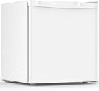 Electactic 1.7 Cu.ft Mini Fridge with Freezer, Compact Refrigerator, Single Reversible Door, Ultra Quiet, Energy Efficient for Office, Dorm, Bedroom, Apartment, White