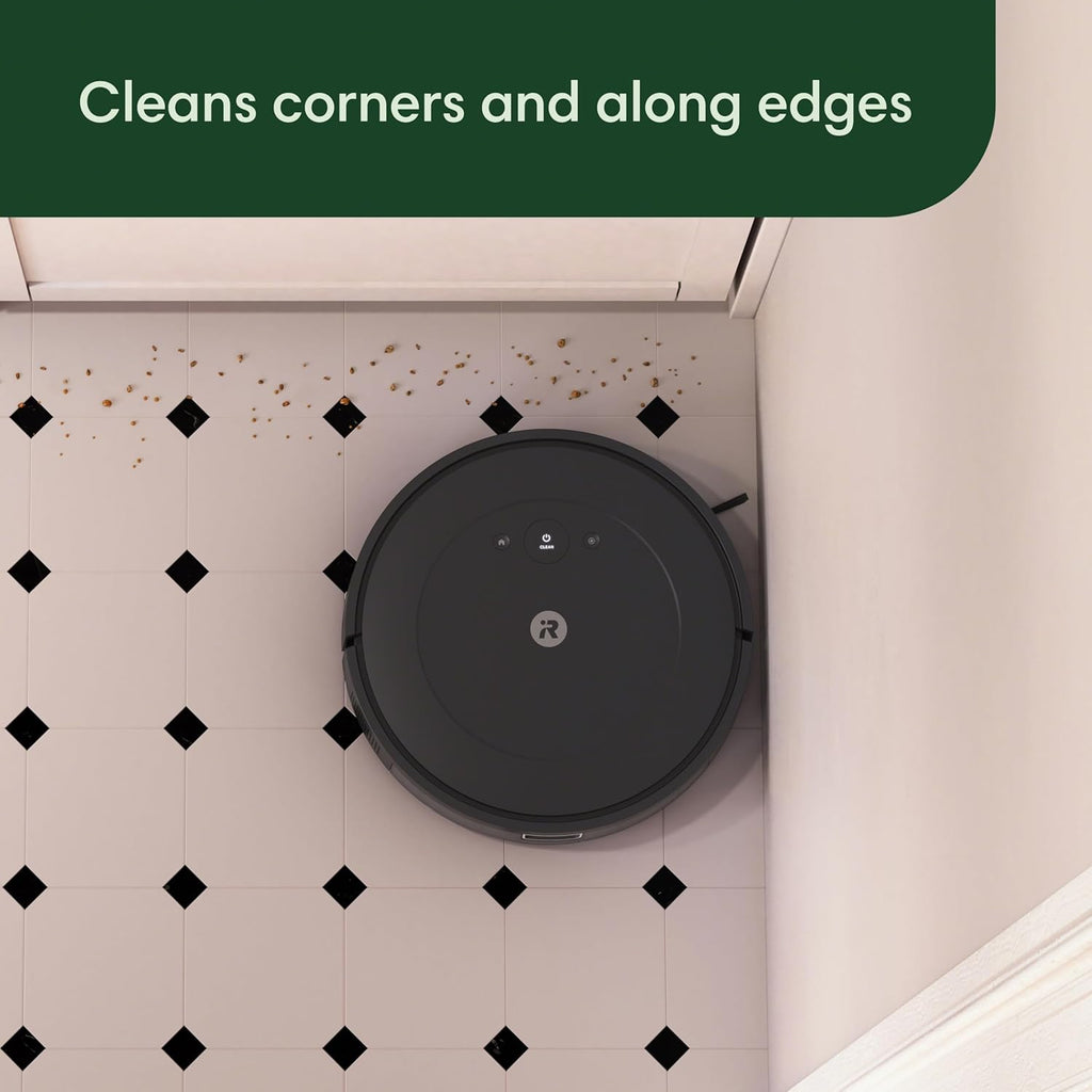 iRobot Roomba Robot Vacuum and Mop Combo (Y0140) - Vacuums & mops, Easy to use, Power-Lifting Suction, Multi-Surface Floors, Smart Navigation, Cleans in Neat Rows, Self-Charging, Bagless, Space-Saving