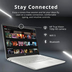 HP Stream 14" HD BrightView Laptop  Intel Celeron N4120 Processor  16GB RAM  64GB SSD  Intel UHD Graphics  720p Webcam  WiFi  HDMI  Win 11 S  Silver (Renewed)