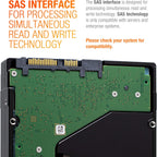 Seagate Enterprise Capacity 3.5 HDD| ST6000NM0034 | 6TB 7.2K RPM SAS 12Gb/s 128MB Cache 3.5' | 512n | Enterprise Hard Disk Drive for Hyperscale Applications (Renewed)