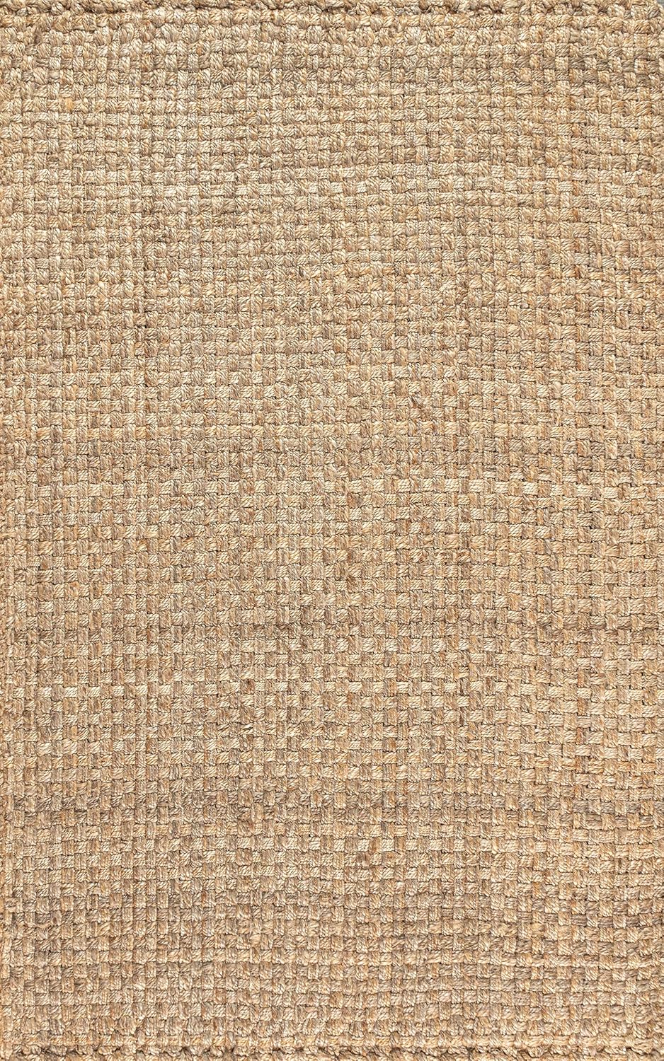 JONATHAN Y Estera Hand Woven Boucle Chunky Jute Natural Indoor Area Rug, 8x10, Bohemian, Transitional, Easy-Cleaning for Living Room, Bedroom, Kitchen, Pet Friendly, Non-Shedding (NFR102A-8)