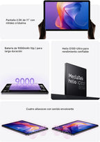 Xiaomi Redmi Pad 2 Only WiFi (No Calls or Text) 11" 2.5K Octa Core 4 Speakers Global ROM 9000mAh Bluetooth 5.3 8MP Model 25040RP0AL (Graphite Gray  256GB + 8GB)