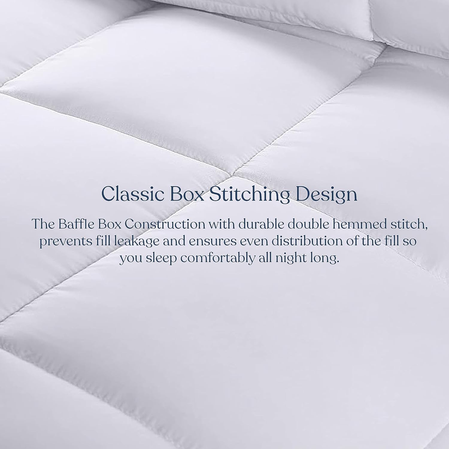 Delara King Duvet Insert – White Cotton Comforter – 100% Organic Cotton Shell and Filled All Season, Breathable, Lightweight with 8 Tabs – GOTS Certified