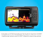 Garmin Striker Vivid 7cv  U.S. with GT20-TM Transducer - Easy-to-Use 7-inch Color Fishfinder and Sonar Transducer  Vivid Scanning Sonar Color Palettes (010-02552-00)