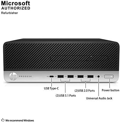 HP ProDesk 600 G3 SFF Desktop Computer with 21.5" FHD Monitor  Intel Quad Core i5-6500  16GB DDR4  256GB SSD  DisplayPort  Keyboard & Mouse  WiFi  BT  Windows 11 Pro (Renewed)  Black
