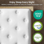 BedStory Extra Firm Queen Mattress, 12 Inch Hybrid Mattresses with Extra Back and Lumbar Hip Support, Pressure and Pain Relief, CertiPUR-US Certified, Fiberglass-Free, 365 Nights Trial