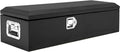 Garvee Black Steel Truck Bed Tool Box, Diamond Plate Tool Box with Side Handle and Lock Keys, Storage Toolbox Chest Box Organizer for Pickup, Truck Bed, RV, Trailer