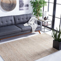 SAFAVIEH Natural Fiber Collection Area Rug - 9' x 12', Natural & Beige, Handmade Farmhouse Jute & Wool, Ideal for High Traffic Areas in Living Room, Bedroom (NFB553B)
