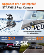 Vantrue N4 Pro S 4K 3 Channel Dash Cam w/Triple STARVIS 2  4K+1080P+2.5K Front Inside Rear Dash Camera  4+2.5K Dual Channel  HDR IR Night Vision  Voice Control  Parking Mode  GPS  Wi-Fi  Support 1TB