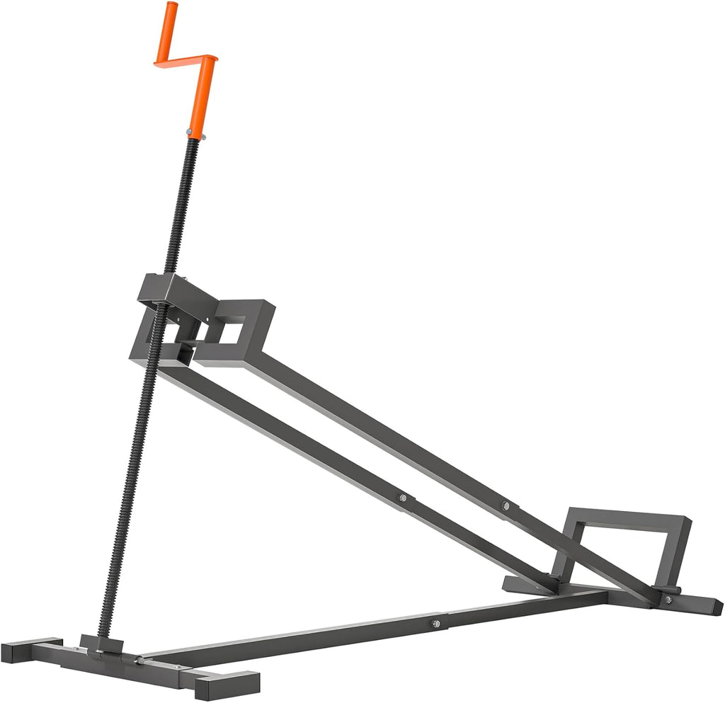 Ride-On Lawn Mower Jack Lift - Telescopic Maintenance Jack for Garden Tractors and Riding Lawn Mowers, 880 lbs Weight Capacity, Manual and Power Tool Handles Included (Grey)