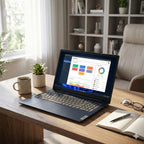 Lenovo IdeaPad 15.6" FHD Business Laptop • Microsoft Office 365 • 1.1TB Storage • DDR4 • Intel Dual core • 1TB Cloud and 128GB SSD and • WiFi 6 • Copilot AI • Windows 11 no Mouse • Essential Laptop