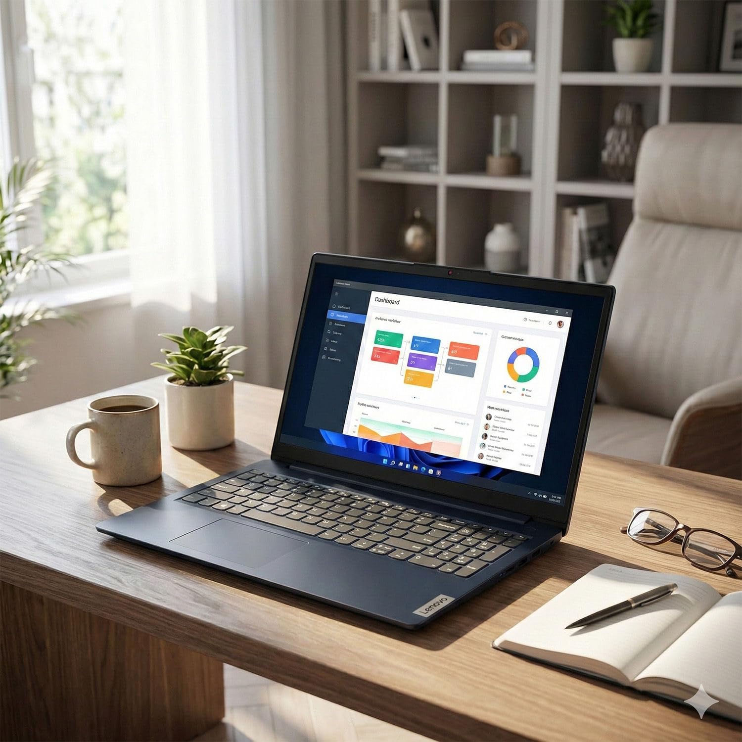 Lenovo IdeaPad 15.6" FHD Business Laptop • Microsoft Office 365 • 1.1TB Storage • DDR4 • Intel Dual core • 1TB Cloud and 128GB SSD and • WiFi 6 • Copilot AI • Windows 11 no Mouse • Essential Laptop