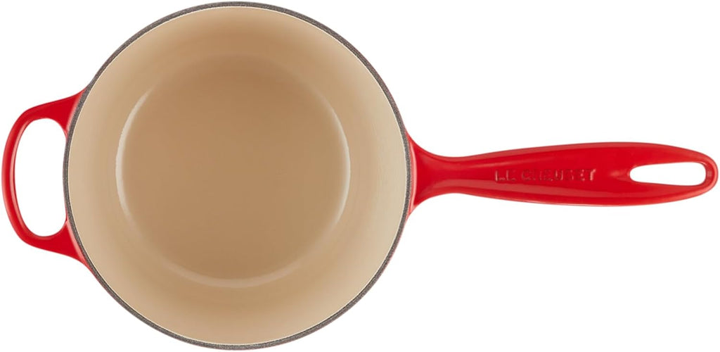 Le Creuset Enameled Cast Iron Signature Saucepan, 2.25 qt., Cerise