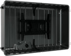 Outdoor TV Hard Cover Weatherproof Protection for Television - Mounts Right on The Wall - TV Wall Mounting Bracket Included … (45-55 inch)  Black