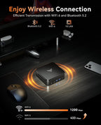 KAMRUI E3B Mini PC with AMD Ryzen 5 7430U (Beat 5500U  up to 4.3GHz)  16GB DDR4 512GB M.2 SSD Mini Computer  Mini Gaming PC with USB Type-C Supports Triple 4K Display  WiFi 6  BT 5.2