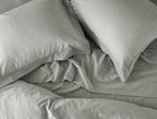 Coyuchi Cloud Brushed Organic Flannel Duvet Cover, Pale Gray Heather (Full/Queen)
