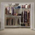 22875 ShelfTrack Adjustable Closet Organizer Kit, White