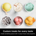 Ninja CREAMi Deluxe Ice Cream & Frozen Treat Maker, Includes (4) Family-Sized 24 oz. Tubs, for Ice Cream, Sorbet, Milkshakes, Frozen Yogurt, & More, 11-in-1, XL Capacity, Silver