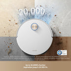 DREAME X50 Ultra Complete Robot Vacuum and Mop with Auto-Empty and Mop Self-Cleaning, 20,000Pa Suction, Obstacle Avoidance and 360° Navigation, Corner to Edge Deep Cleaning, Detangling Brush (White)