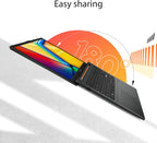 ASUS Vivobook Go 15.6” FHD Slim Laptop  AMD Ryzen 3 7320U Quad Core Processor  8GB DDR5 RAM  256GB SSD  Windows 11 Home  Fast Charging  Webcam Shield  Military Grade Durability  Black  E1504FA-AB34