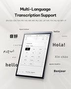 iflytek AINOTE Air 2 Bundle - Black Folio Case, 8.2-inch AI Note-Taking Tablet Writing Paper Tablets, Digital Notebook with Pen, Voice-to-Text Transcription, Multi-Languages Chatgpt Support
