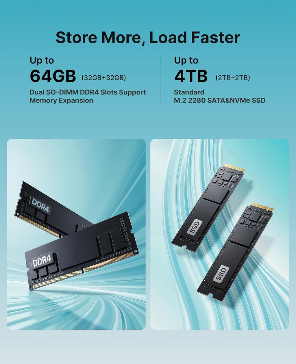 ACEMAGIC Mini PC 16GB DDR4 RAM 1TB SSD  Ryzen 4300U Mini Computers up to 3.7GHz  Win 11 Pro Micro Desktop 4K Dual Display WiFi Bluetooth Max 28W  for Home Office Business Education Everyday Use