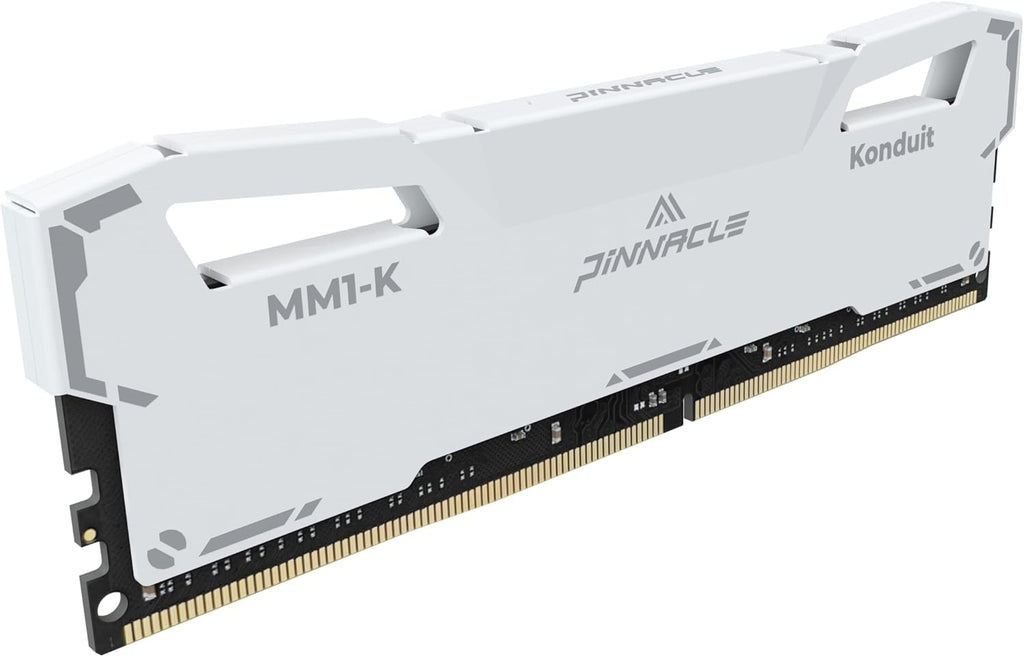 Timetec Pinnacle Konduit 16GB KIT(2x8GB) DDR4 3200MHz PC4-25600 CL16-18-18-38 XMP2.0 Overclocking 1.35V Compatible for AMD and Intel Desktop Gaming PC Memory Module RAM - White