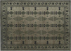 Revival Rugs Garland 7'x9' Washable Area Rug for Kitchen Bedroom - Oeko-TEX Certified, Green