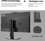 msi PRO AP272P Business All-in-One Desktop  27" IPS FHD 100Hz Eye-Care Display  Intel Core i5-14400  32GB DDR5  1TB SSD  IR FHD Webcam  Wi-Fi 6E  HDMI  DP  Wireless KB & Mouse  Windows 11 Pro