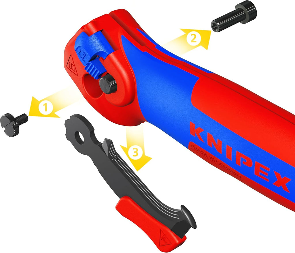 KNIPEX Tools 16 50 145 SBA Ratcheting Knife, 5-3/4"