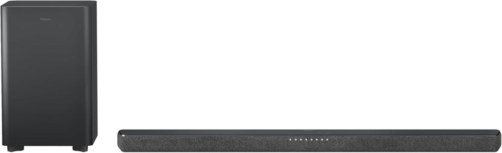 Philips TAB6200 2.1 Channel Soundbar with Wireless Subwoofer - Bluetooth  HDMI eARC  Dolby Atmos  DTS Virtual:X  240W Max Power  Black