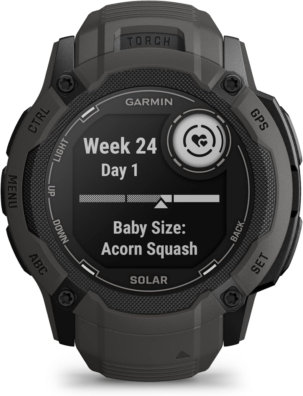 Garmin Instinct 2X Solar  Rugged GPS Smartwatch  Built-in Flashlight  Solar Charging Capability  Multi-Band GNSS  Graphite