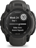 Garmin Instinct 2X Solar  Rugged GPS Smartwatch  Built-in Flashlight  Solar Charging Capability  Multi-Band GNSS  Graphite