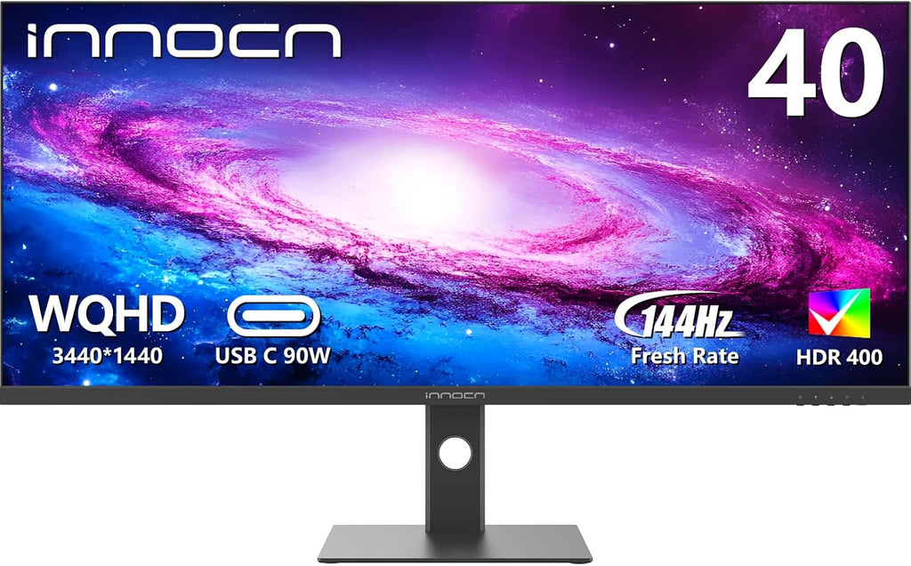 INNOCN 40C1R Ultrawide Monitor 40" WQHD 3440 x 1440p 144Hz FreeSync Premium HDR400 21:9 Computer Display 95% DCI-P3 500Nits IPS USB Type-C HDMI Tilt/Height Adjustable  Mountable