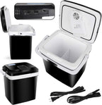 SUPER DEAL Pro 28QT(26L) Portable Electric Cooler and Warmer, Mini 12V DC Car Refrigerator Plug In Cooler Car Refrige for Camping, Fishing, Work Beach Picnic