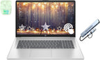 HP 17.3" Touchscreen Laptop Computer  64GB RAM 2.5TB Storage (2TB SSD+512GB Docking Station Set)  6-Cores AMD Ryzen 5  Windows 11  PLUSERA Earphones