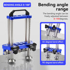 Sheet Metal Roller 2 Station Metal Bender， Metal Roofing Tools，Sheet Metal Fabrication，0-100° Bending Range，lightweight and highly portable， Large Sheet Metal Roller and Bending Tool(7in)