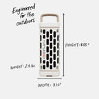 Turtlebox Ranger: Loud! Outdoor Portable Bluetooth 5.4 Speaker | Rugged  Waterproof  Ultra-Portable | Plays to 105db  Deep Bass  Shockproof  Unlimited Pairing for Full Stereo Experience  Ivory