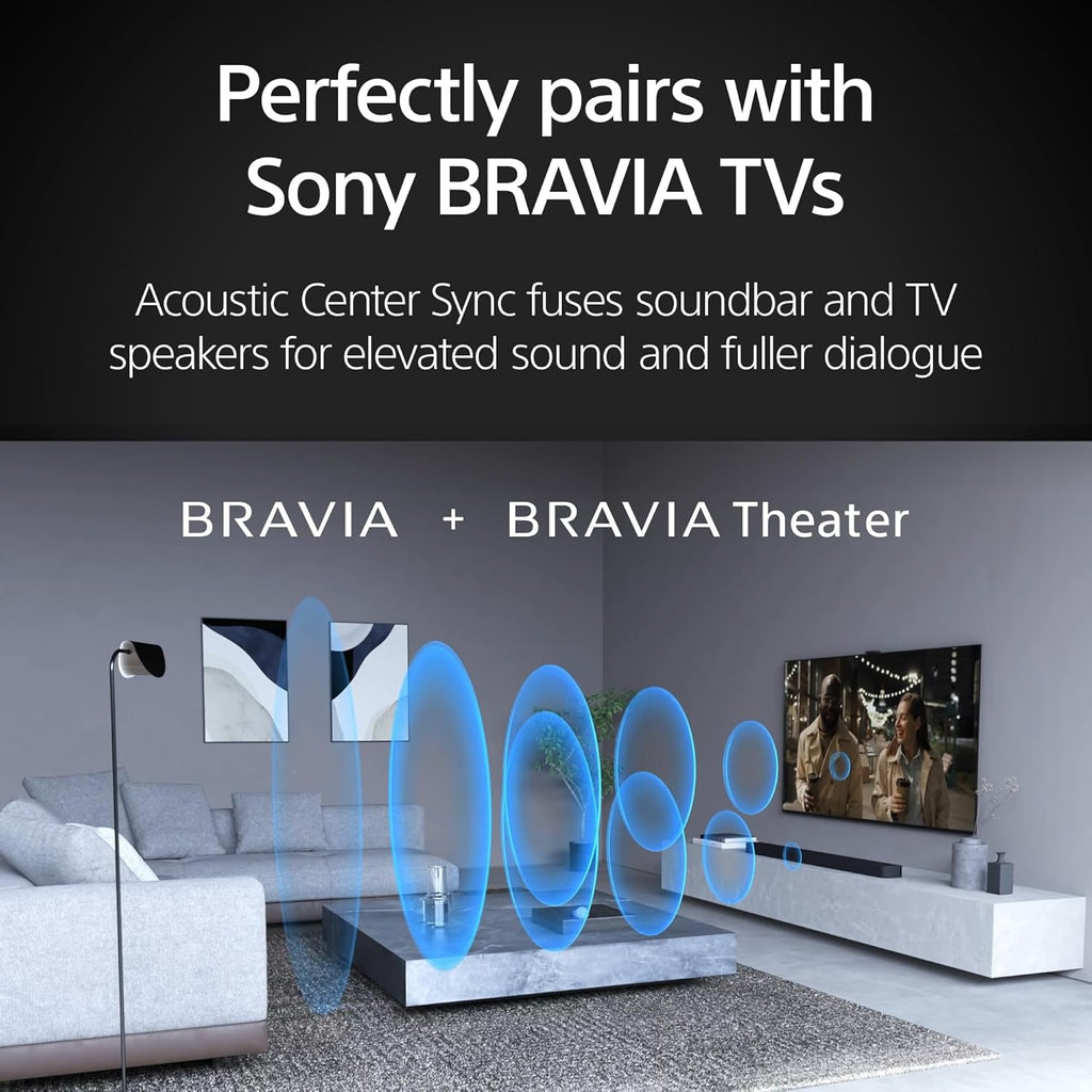 Sony BRAVIA Theater Bar 8 Soundbar for TV Surround Sound Home Theater 11 Speaker Soundbar  360 Spatial Sound Mapping  Dolby Atmos/DTS:X  Dolby Vision  HDMI 2.1 (HT-A8000)